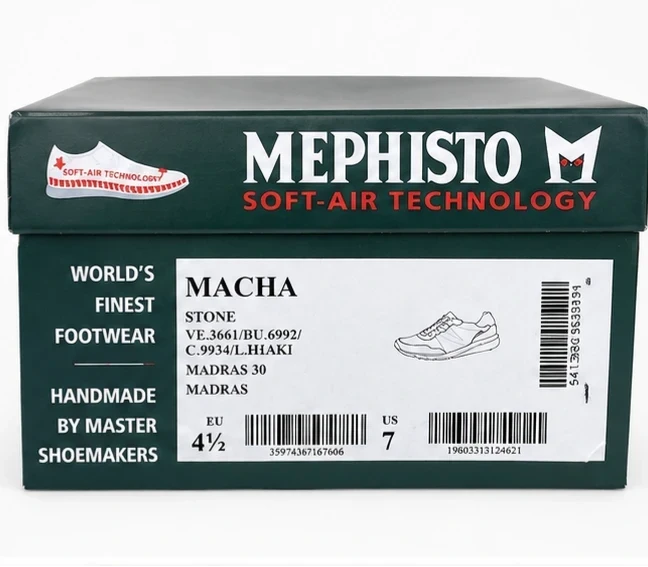 Mephisto Matcha kaki leren sneakers - Nieuw met doos - Maat 41,5 – photo 6